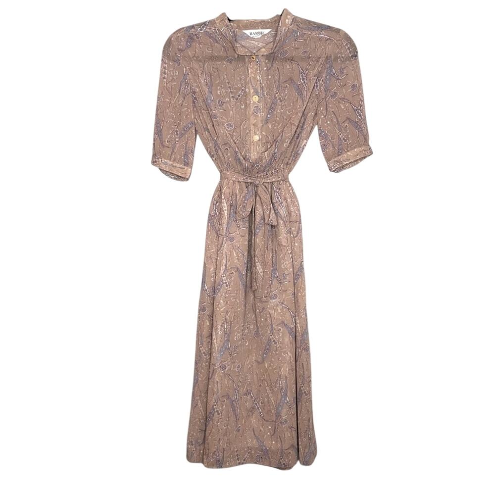 Vintage Barbic Joint Barbizon Tie Waist Dress